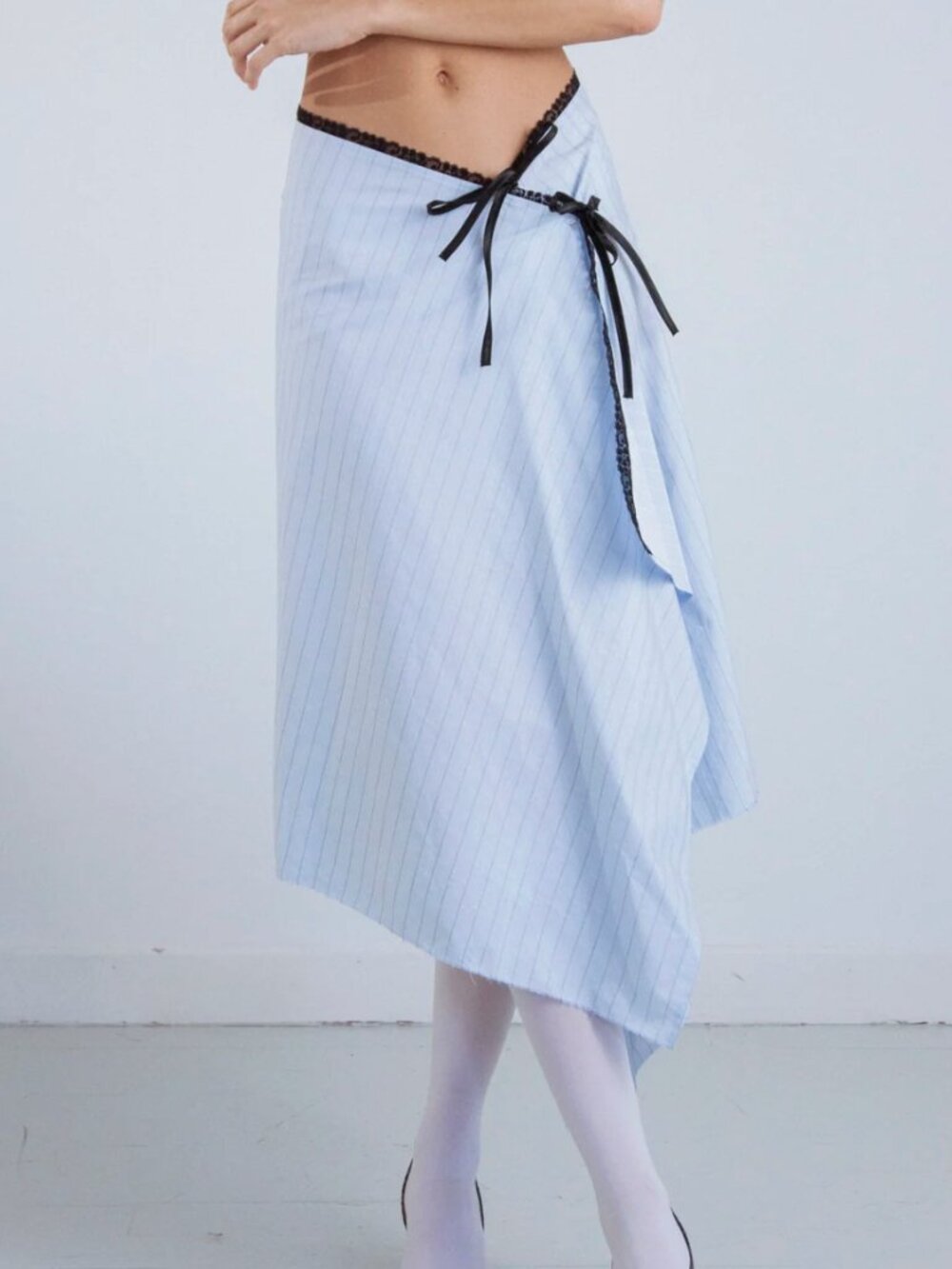 NWT KETTEL ATELIER Savana Cotton Skirt Wrap Skirt Adjustable Waist Size Medium